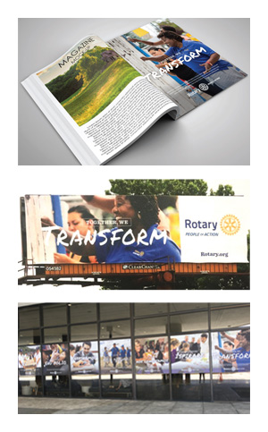 Print advertising example